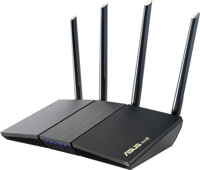Main image of ASUS RT-AX1800S Dual Band WiFi 6 Extendable Router, Subscription-Free Network Security, Parental Control, Built-in VPN, AiMesh Compatible, Gaming & Streaming, Smart Home