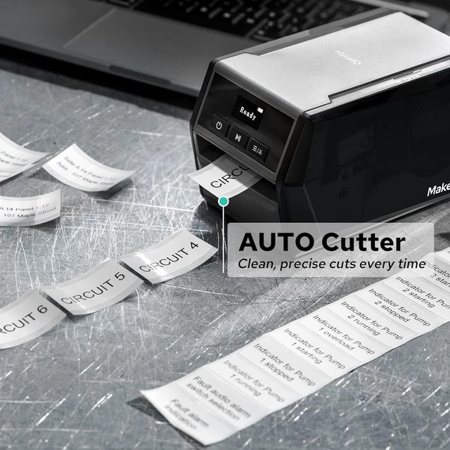 Alt view image 7 of 7 - D50 Industrial 2 Inch Desktop Label Maker with Auto Cutter
