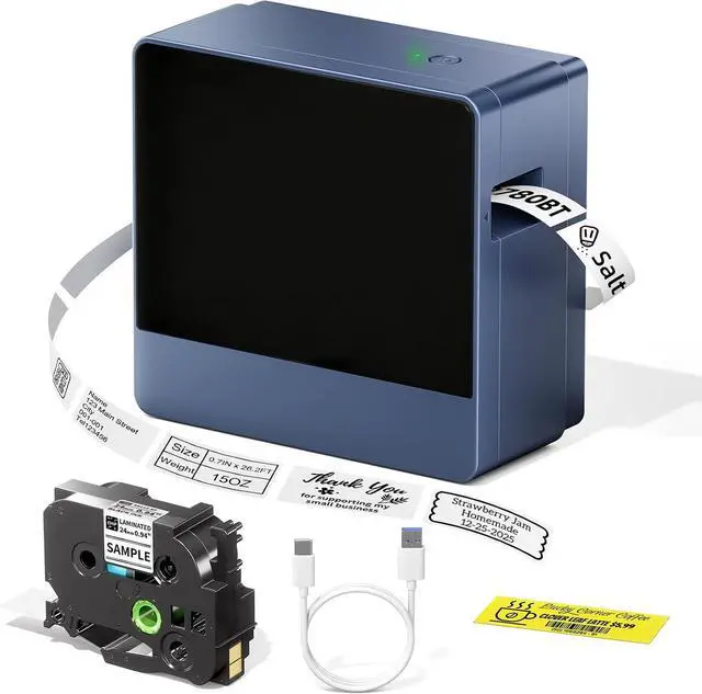 Main image of P780BT Label Maker Machine with-Tape 1Inch Large Print for Business