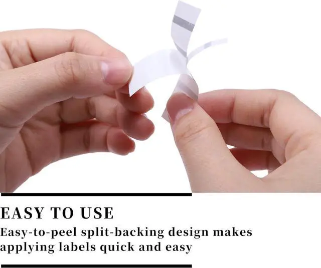 Alt view image 3 of 7 - Compatible with Dymo XTL 1868751 All-Purpose Vinyl Labels 1/2", Work with Dymo XTL-300 XTL-500 XTL300 XTL500 Label Maker, Black on White, 1/2 Inch x 23 Feet (12mm x 7m), 3-Pack