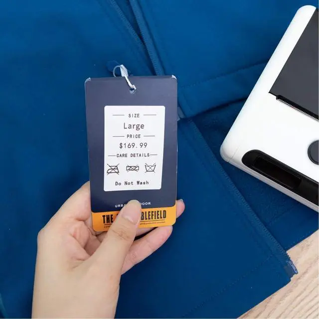 Alt view image 7 of 7 - Phomemo-M260 Label Maker 3 Inch 80mm Bluetooth Thermal Label Printer with White Thermal Label Paper 2.36" X 1.57" (60mm X 40mm)-Pink