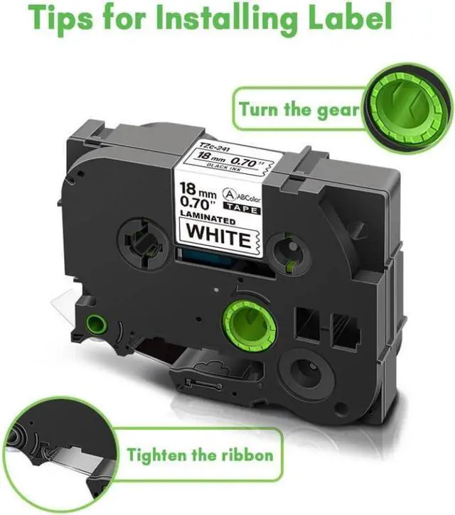 Alt view image 2 of 3 - Flexible Label Tape FX 631 12mm Black On Yellow 10PK Compatible with Label Maker