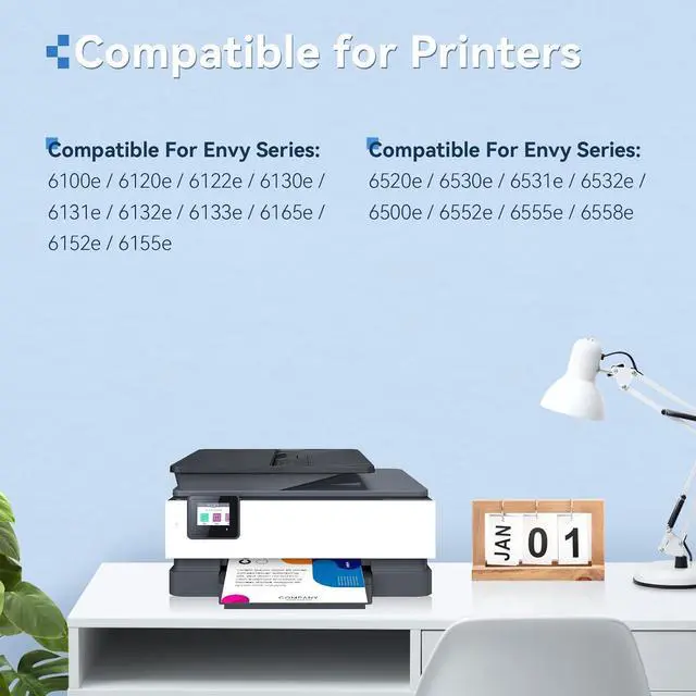 Alt view image 2 of 6 - 68XL Ink Cartridges Black Color Combo Pack Compatible for HP 68 Ink