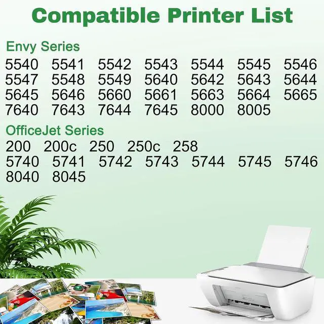 Alt view image 2 of 7 - 62XL Ink Cartridges Black and Color Replacement for HP Ink 62 XL