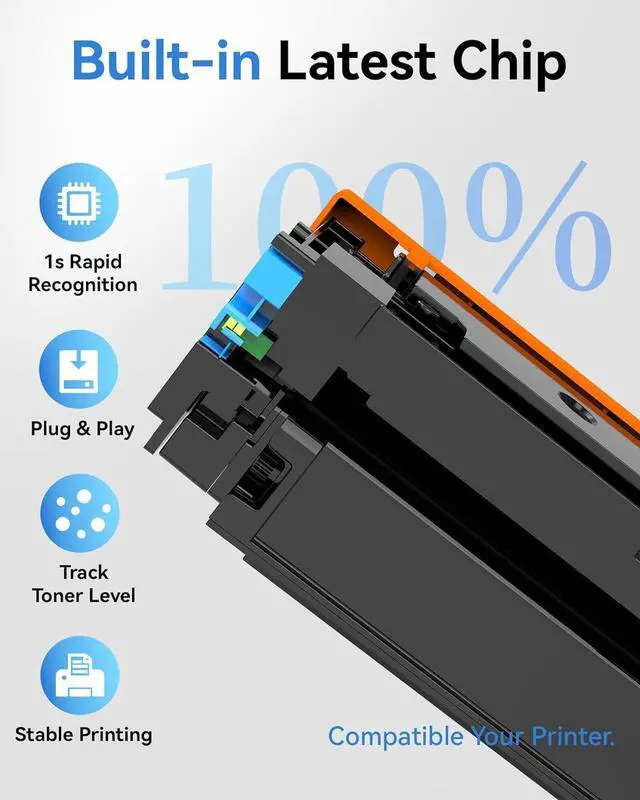 Alt view image 4 of 7 - 218X Toner Cartridges 4 Pack Compatible with HP 218X 218A W2180X W2180A
