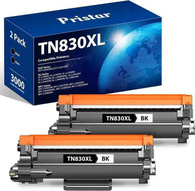 Main image of TN830XL TN 830 TN830 Toner Cartridge Replacement for Brother TN830XL TN 830 TN830 Toner Cartridges for HL-L2460DW DCP-L2640DW HL-L2480DW HL-L2400D HL-L2405W MFC-L2820DW Printer (2 Black)