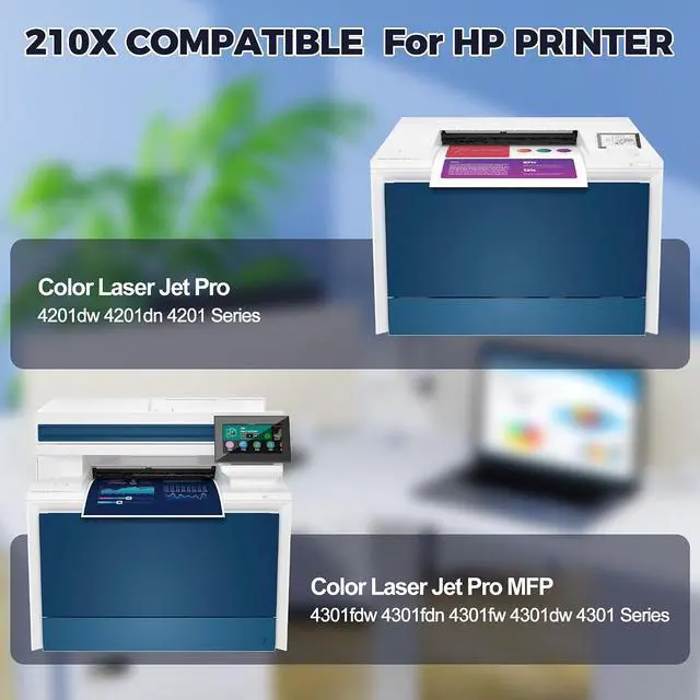 Alt view image 3 of 7 - 210X Toner Cartridges 4 Pack (24000 Pages) High Yield for HP 210X 210A