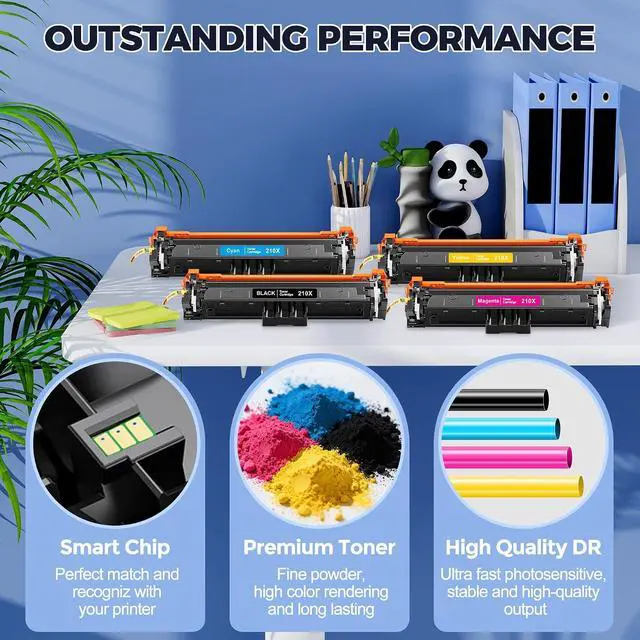 Alt view image 4 of 7 - 210X Toner Cartridges 4 Pack (24000 Pages) High Yield for HP 210X 210A
