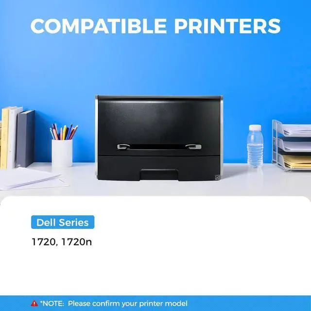 Alt view image 2 of 6 - KingKJ MW558 1720 1720DN Toner Cartridge High Yield Black 1-Pack with chip Replacement for Dell MW558 1720 Toner Compatible with Dell 1720 1720n 1720DN Laser Printer Ink All-in-One Copier 6,000 Pages
