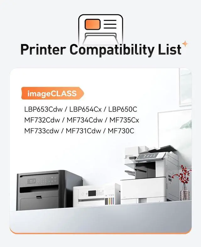 Alt view image 2 of 6 - 046H 046 Black Toner Cartridge 2-Pack MF733Cdw High Capacity Replacement for Canon 046 046H Toner Compatible with Canon Color imageCLASS MF733Cdw MF731Cdw MF735Cdw LBP654Cdw Laser Printer All-in-One