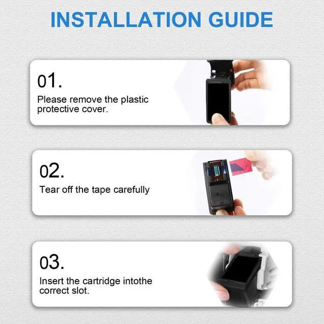 Alt view image 5 of 5 - 2Pack 110XL High Yield Ink Cartridge CB304AN Tri-Color Remanufactured Compatible with HP 110 Tricolor Ink Cartridge for photosmart Printer