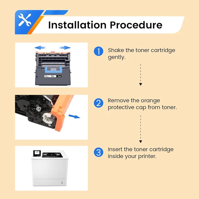 Alt view image 4 of 6 - T03 Black Toner Cartridge Replacement for 2725C001AA Toner for Can ImageRunner Advance 525iF 525iFZ 615iF 615iFZ 715iF 715iFZ DX 527iF 527iFZ 617iF 617iFZ 717iF 717iFZ Printers (1-Pack)