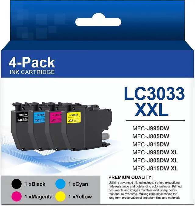 Main image of LC3033 BK/C/M/Y Ink Cartridges LC3033XXL Compatible for Brother LC3033XXL