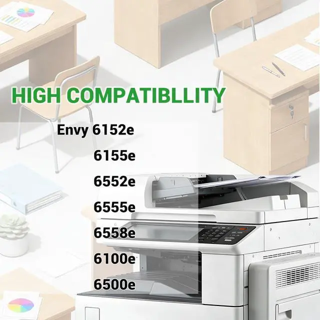 Alt view image 2 of 5 - 68E Ink Cartridge Replacement for HP 68e Works 6100e 6500e Series