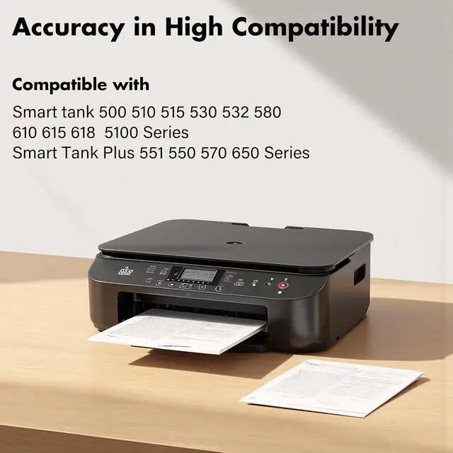 Alt view image 2 of 6 - Smart Tank Plus 651 Printhead X4E75A M0H50A Print Head for HP Smart Tank 500 510 515 530 532 580 610 615 618 5100 Series Smart Tank Plus 551 550 570 650 Series (X4E75A Black M0H50A Tri-Color)