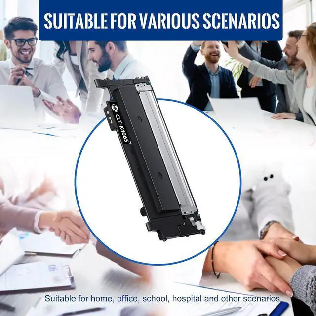 Alt view image 6 of 6 - 1 PK K406S Black Toner Cartridge 2,500 Pages High-Yield Compatible, K406S, Replacement for Samsung Xpress C46x C41x CLX-330x C410W C460W C460FW C412W/C413W C462W/C462FW C463W/C463FW CLP-365 Printer