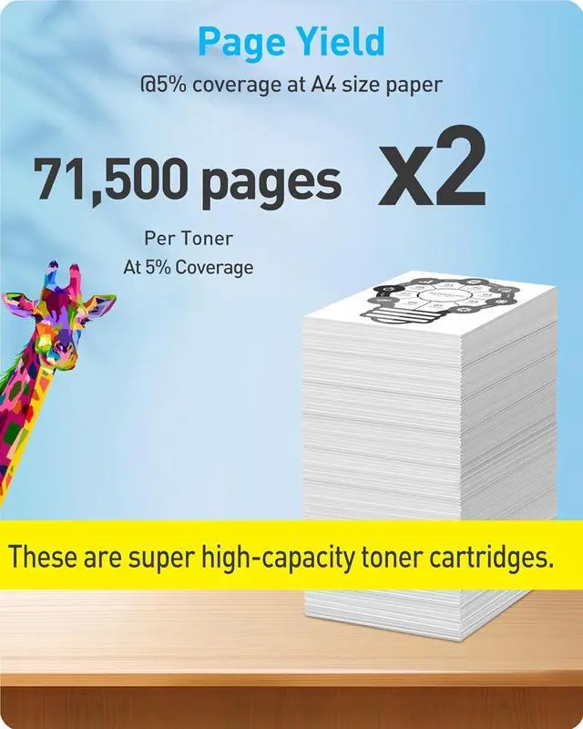 Alt view image 5 of 7 - MasaiMara GPR-63 GPR63 High Capacity Compatible Toner Cartridges Replacement for Canon ImageRunner Advance DX 6855i 6860 6860i 6870 6870i Printers (Black, 2-Pack)