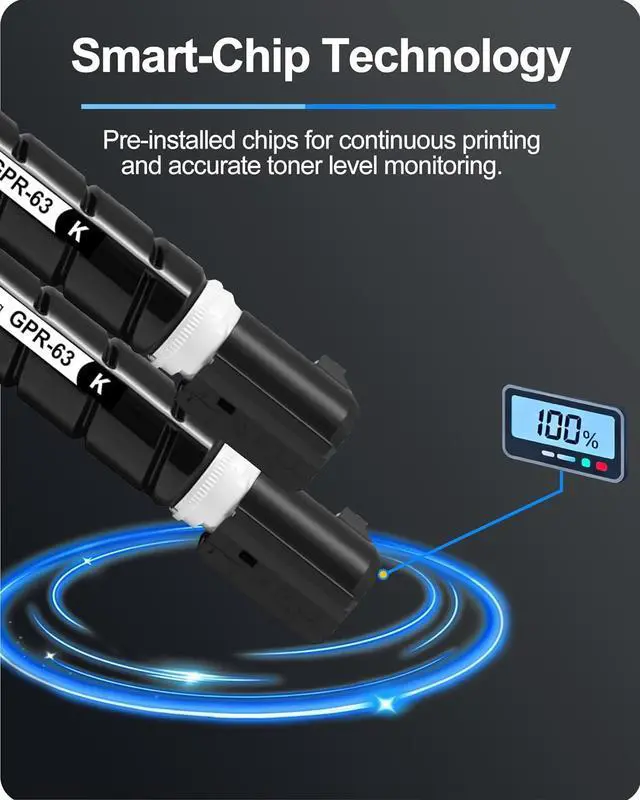 Alt view image 7 of 7 - MasaiMara GPR-63 GPR63 High Capacity Compatible Toner Cartridges Replacement for Canon ImageRunner Advance DX 6855i 6860 6860i 6870 6870i Printers (Black, 2-Pack)