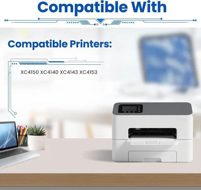 Alt view image 2 of 6 - XC4150 XC4140 Toner Cartridge for 24B6720 24B6717 24B6718 24B6719, 4-Pack