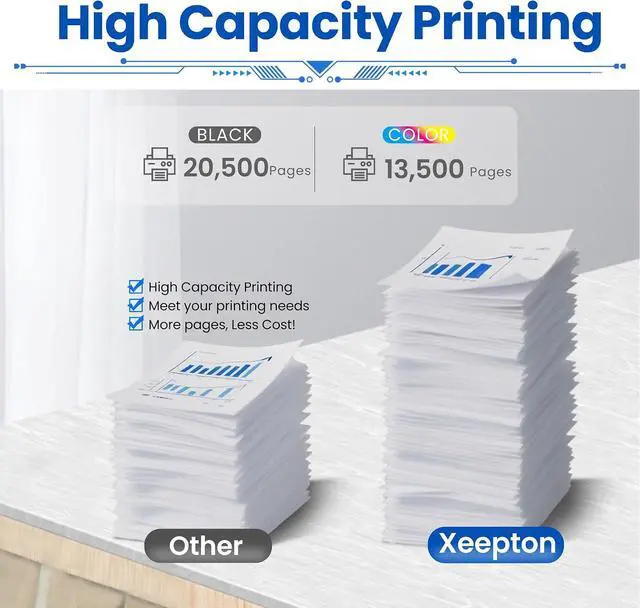 Alt view image 3 of 6 - XC4150 XC4140 Toner Cartridge for 24B6720 24B6717 24B6718 24B6719, 4-Pack