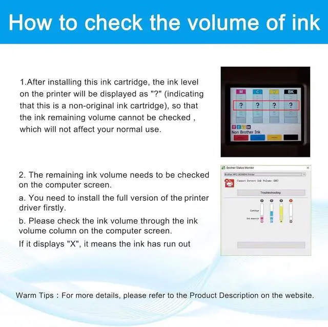 Alt view image 3 of 7 - LC406 Color Ink Cartridge Replacement for Brother LC4063PKS LC406C LC406CS LC406M LC406MS LC406Y LC406YS for MFC-J4335DW MFC-J4345DW MFC-J4535DW MFC-J5855DW MFC-J5955DW MFC-J6555DW Printer(2C2M2Y)