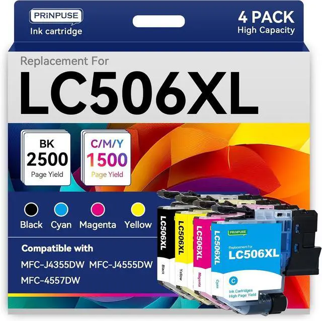 Main image of LC506XL Ink Cartridges Compatible for Brother LC506 LC506XXL