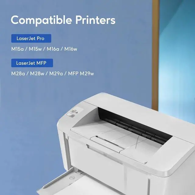 Alt view image 5 of 7 - Compatible Toner Cartridge Replacement for HP 48A CF248A for Pro M15w M15a M16w M16a M28w M28a M29w M29a M30w M31w Printer (Black, 4 Pack)