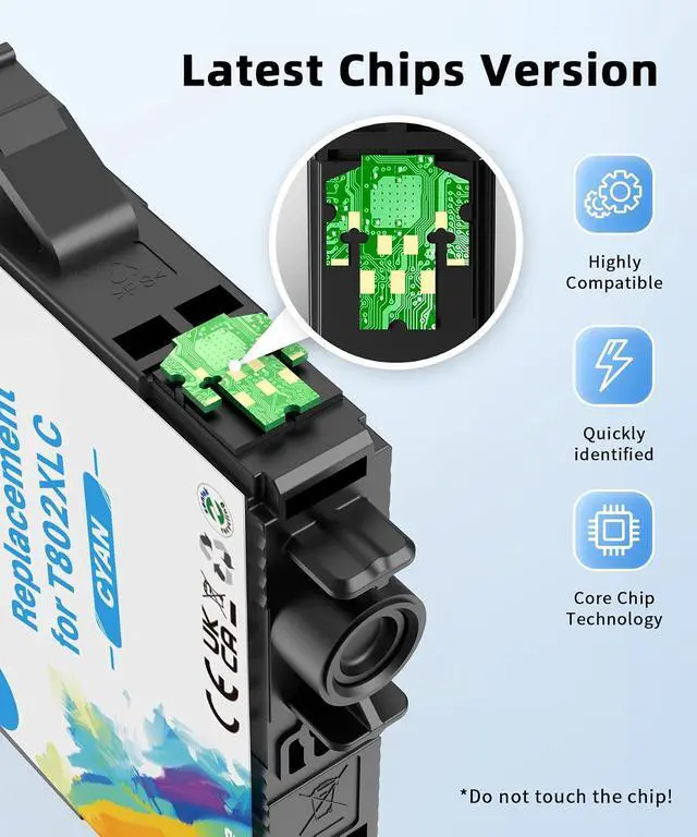 Alt view image 5 of 7 - Q-image Replacement Compatible for Ink Remanufactured Compatible for Cartridges Combo Pack to use with Work with Workforce Pro WF-4730 WF-4740 WF-4720 WF-4734 EC-4020 EC-4030 (4 Pack)