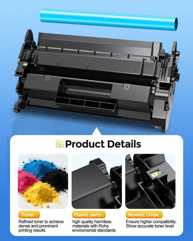 Alt view image 7 of 7 - 212A High Yield Toner Cartridges Compatible for HP 212A W2120A, 4-Pack
