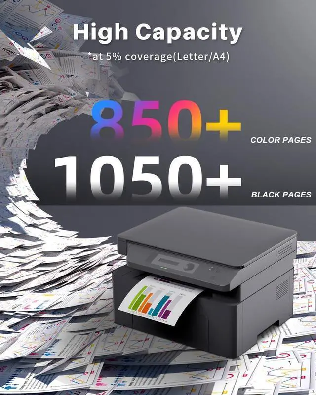 Alt view image 3 of 7 - INK4U Compatible with 215A Toner Cartridges 4 Pack Replacement for HP 215A Toner Cartridges hp215a W2310A to Work with HP Color LaserJet Pro MFP M183fw M182nw M183fdw M155dw M155nw Printer (4 Pack)