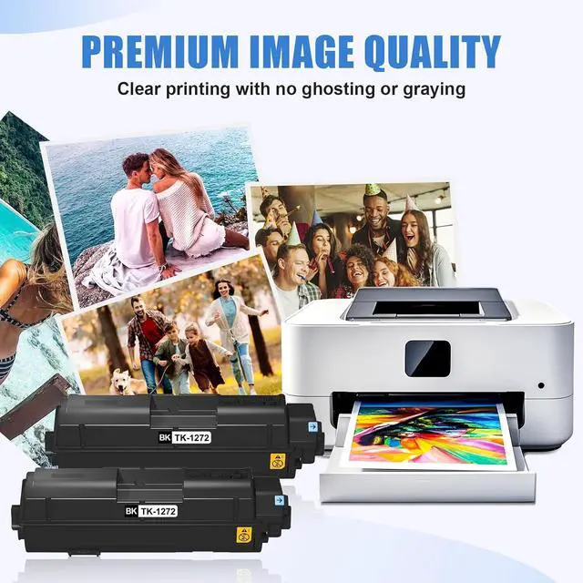 Alt view image 4 of 5 - TK1272 TK-1272 Toner Cartridge (Black,2-Pack) Compatible for ECOSYS MA4000x MA4000wifx MA4000wfx Laser Printers for TK-1272 1T0C140US0 Toner