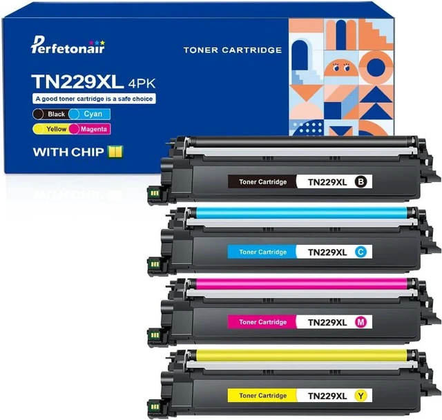 Main image of TN229XL Toner Cartridges 4 Pack Replacement for Brother TN229 TN229XL Toner for MFC-L3780CDW HL-L3220CDW HL-L3280CDW HL-L3295CDW MFC-L3720CDW MFC-L3765CDW Printer (Black, Cyan, Magenta, Yellow)
