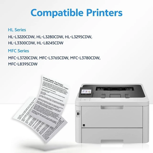 Alt view image 2 of 7 - TN229XL Toner Cartridges 4 Pack Replacement for Brother TN229 TN229XL Toner for MFC-L3780CDW HL-L3220CDW HL-L3280CDW HL-L3295CDW MFC-L3720CDW MFC-L3765CDW Printer (Black, Cyan, Magenta, Yellow)