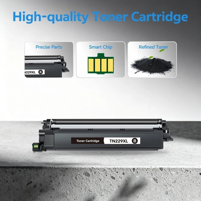 Alt view image 4 of 7 - TN229XL Toner Cartridges 4 Pack Replacement for Brother TN229 TN229XL Toner for MFC-L3780CDW HL-L3220CDW HL-L3280CDW HL-L3295CDW MFC-L3720CDW MFC-L3765CDW Printer (Black, Cyan, Magenta, Yellow)