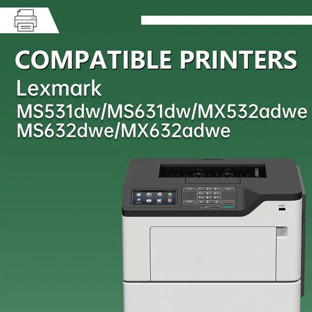 Alt view image 2 of 7 - 66S1000 MS531 MX532 Black Toner Cartridges High Yield with Chip 5000 Pages