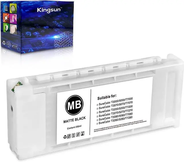 Main image of T693 T6935 Ink Cartridge T693500 Matte Black 350ML for SureColor SC-T3000 T3070 T3200 T3270 T5000 T5070 T5200 T5270 T7000 T7070 T7200 T7270 T5200D Printers (1-Pack)