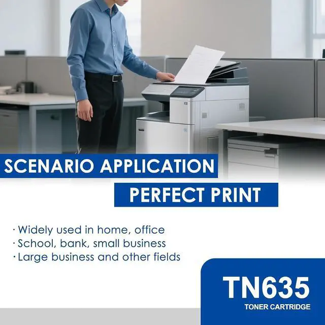 Alt view image 4 of 7 - TN-635 TN635 Toner Cartridge 4 Pack High Yield Replacement for Brother TN635 TN635XL TN635XXL Toner Cartridge Set - TN635BK TN635C TN635M TN635Y ( MFC-L8930CDW )