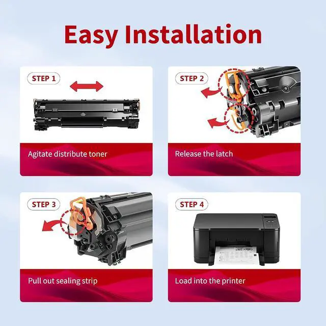 Alt view image 6 of 7 - 137 Toner Cartridge Replacement for Canon CRG137 CRG-137 Black Toner Cartridge to Use with ImageClass MF232W MF227dw MF229dw MF216n MF236n MF244dw D570 LBP151dw Printer (2 Black)