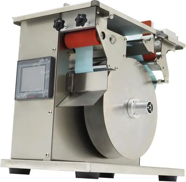 Alt view image 5 of 7 - Automatic Right Angle Labeling Machine Corner Labeling Machine with PLC Microcomputer Controller & Adjustable Work Table for Printing Food and Daily Chemical Industries