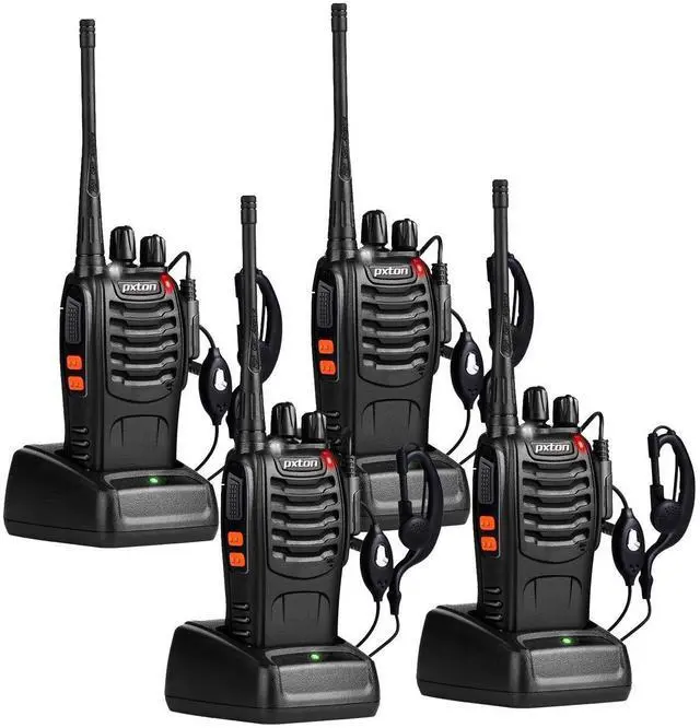 Alt view image 8 of 14 - Walkie Talkies Long Range for Adults with Earpieces,16 Channel Walky Talky Rechargeable Handheld Two Way Radios with Flashlight Li-ion Battery and Charger4 Pack