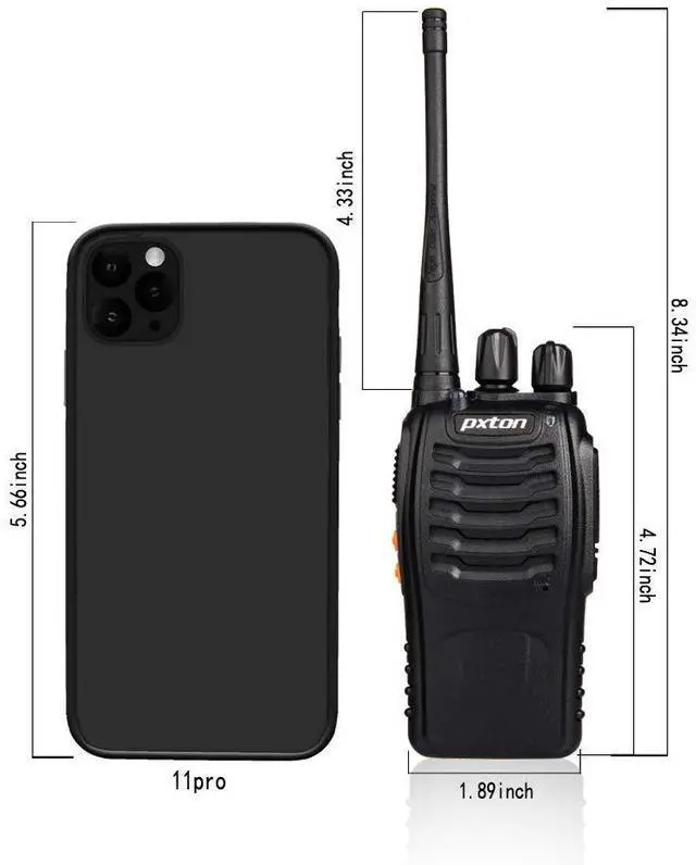 Alt view image 10 of 14 - Walkie Talkies Long Range for Adults with Earpieces,16 Channel Walky Talky Rechargeable Handheld Two Way Radios with Flashlight Li-ion Battery and Charger4 Pack