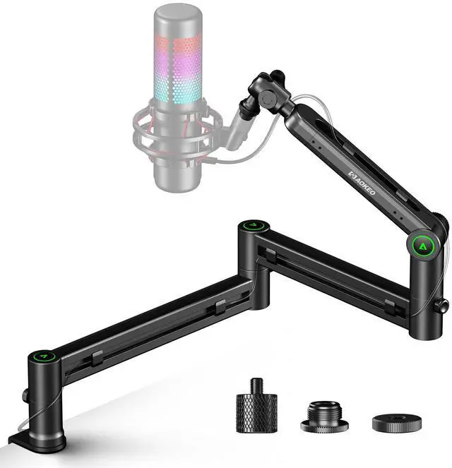 Main image of Microphone Arm,Aokeo AK-58i Desk Low Profile Mic Boom Arm Stand,Suitable For Blue Yeti,Snowball iCE,HyperX QuadCast,SoloCast,Elgato Wave,Etc