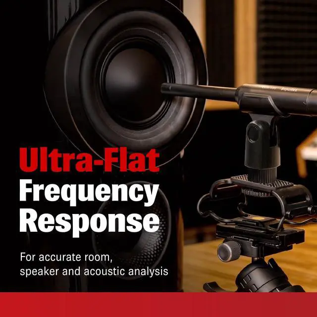 Alt view image 4 of 7 - ECM999 Measurement Microphone, Omnidirectional Condenser Mic - Precision for Room Calibration, Audio Testing & Sound Analysis. Compatible with RTA Systems, Studio Recording (20Hz-20kHz, XLR)