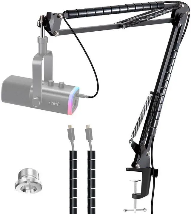 Main image of Boom Arm Compatible with Fifine Dynamic Microphone (AM8), Mic Arm for Fifne XLR/USB Gaming Podcast Recording PC Mic, Adjustable Scissor Mic Stand by YOUSHARES