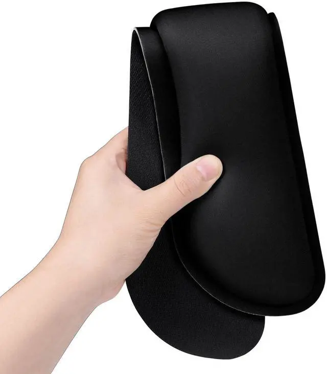 Alt view image 10 of 14 - Enlarge Keyboard Wrist Rest, Cute Memory Foam Keyboard Wrist Cushion for Computer Desk Mats Support, Typing Pain Relief Ergonomic Mouse Pad Rests with Non-Slip Base for Gaming, Laptop, Black