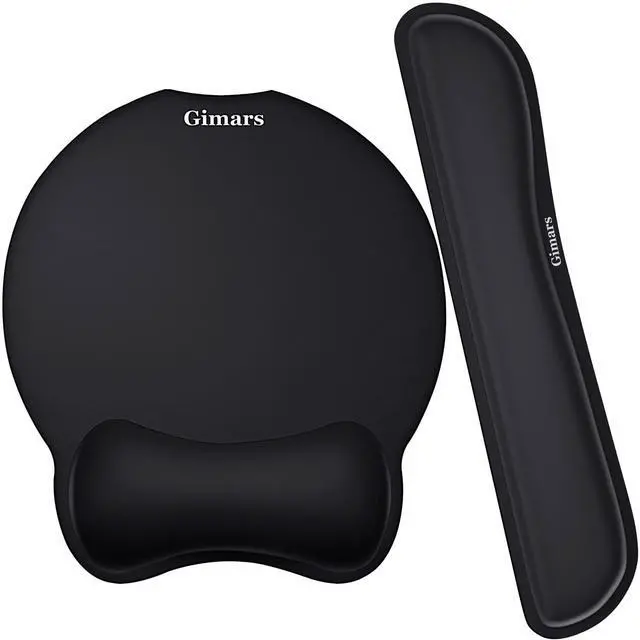 Alt view image 7 of 12 - Upgrade Enlarge Superfine Fibre Soft Smooth Gel Ergonomic Mouse Pad Wrist Support and Keyboard Wrist Rest for Computer, Laptop, Mac, Gaming and Office, Durable, Comfortable and Pain Relief