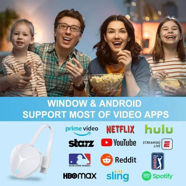 Alt view image 11 of 14 - Wireless HDMI Display Adapter 4K, WiFi Dongle for Casting Video/Audio/Files from i-Phone, i-Pad, Android, Laptop, Tablet to HDTV, Monitor, Projector Support AirPlay, Miracast, DLNA