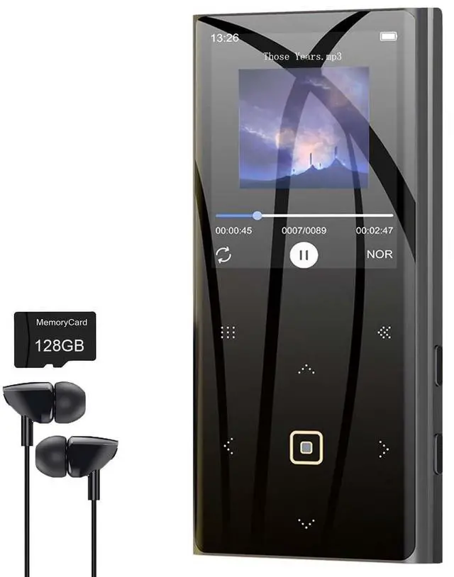 Alt view image 7 of 12 - 160GB MP3 Player for Kids with Bluetooth Portable Music Player 2.4" Large Screen Built-in Speaker Support Video FM Radio Voice Recorder E-Book Earphones Included