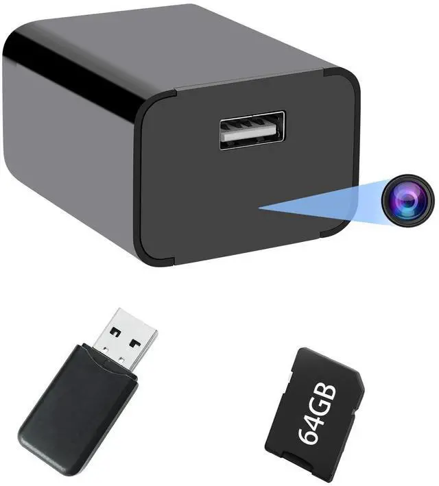 Alt view image 7 of 12 - 64GB Mini Camera 1080P Security Camera Nanny Cam with Night Vision and Motion Detection for Indoor and Home, No Need WiFi