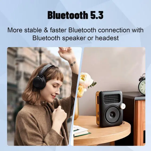 Alt view image 10 of 14 - 128GB MP3 Player with Bluetooth 5.3, Portable Digital Lossless Music Player with Built-in Speaker, 2.0 in Full Touch Screen, HiFi Sound, FM Radio, Voice Recorder, Earphones Included